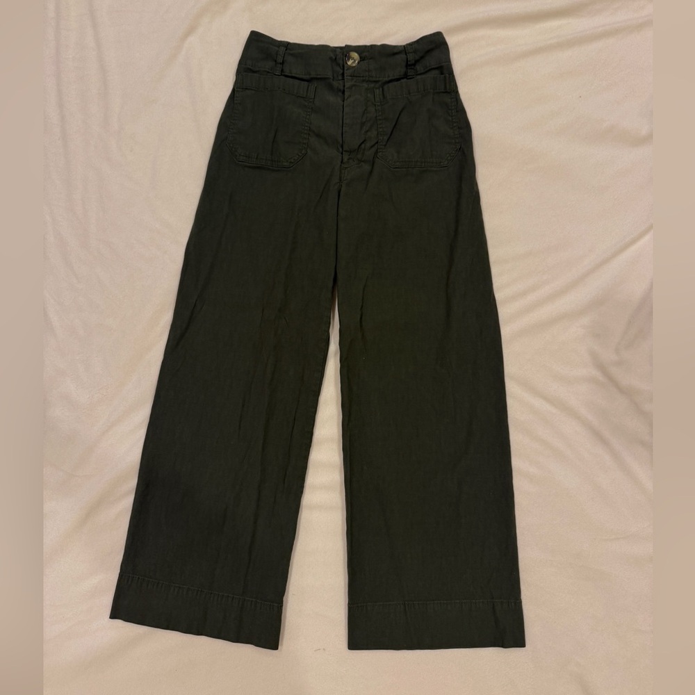 Anthropologie Maeve Olive Trousers